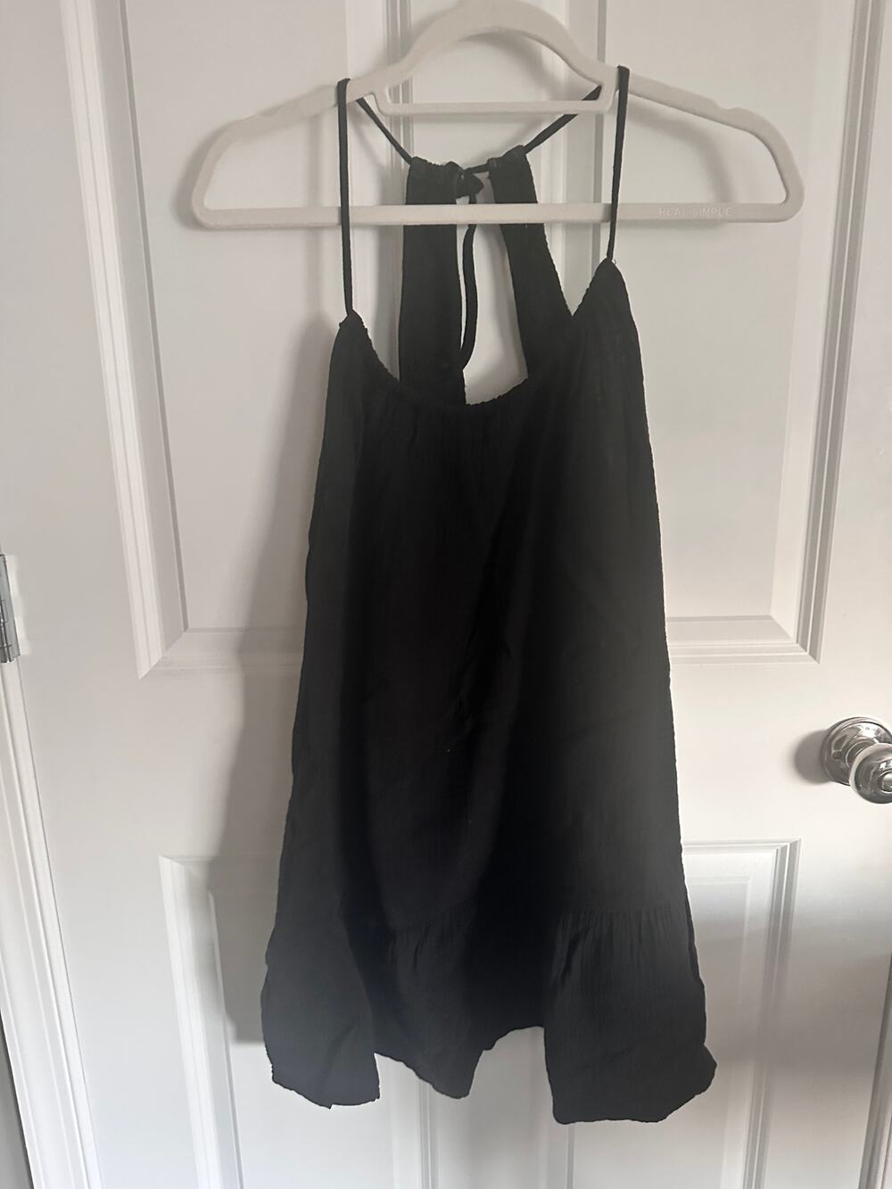 Xhilaration Juniors Black Flounce Cover Up Dress XL